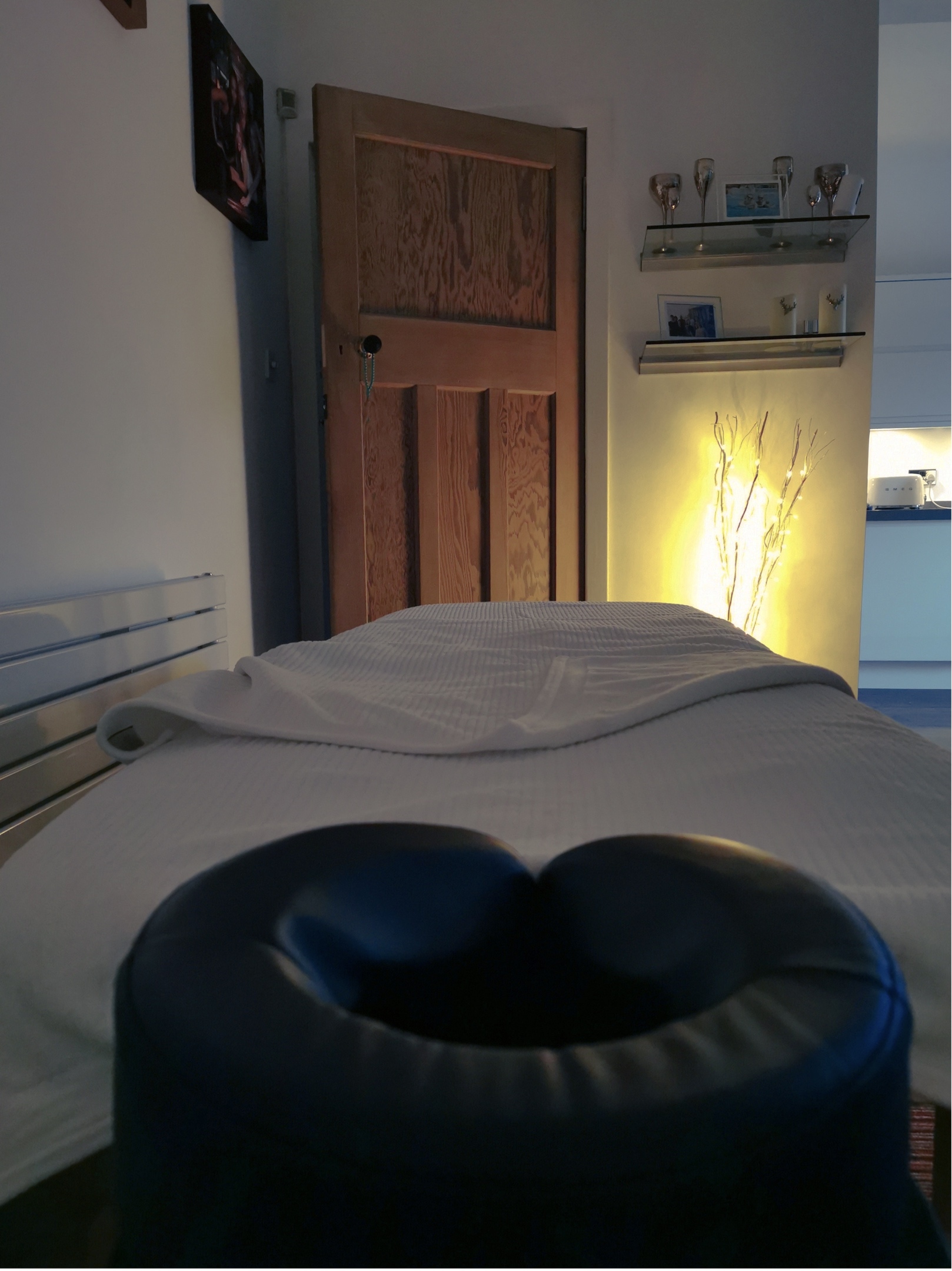 Massage table at customer's house